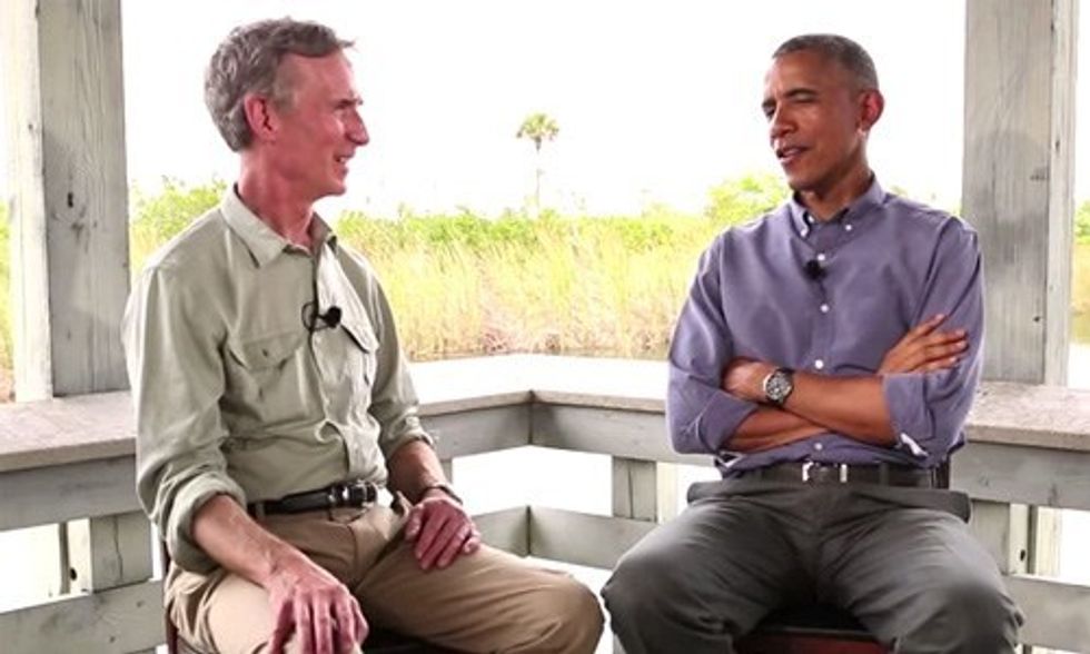 Watch Obama and Bill Nye Take on ‘Climate-Denier Club’ in Congress