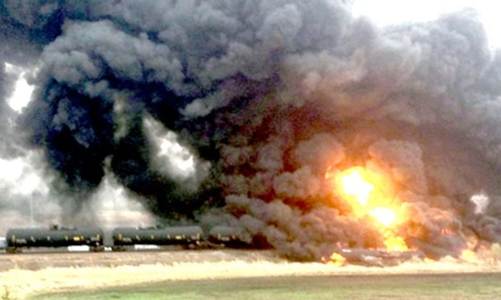 Yet Another Oil Bomb Train Explosion Proves New Regulations Fail to Protect Us