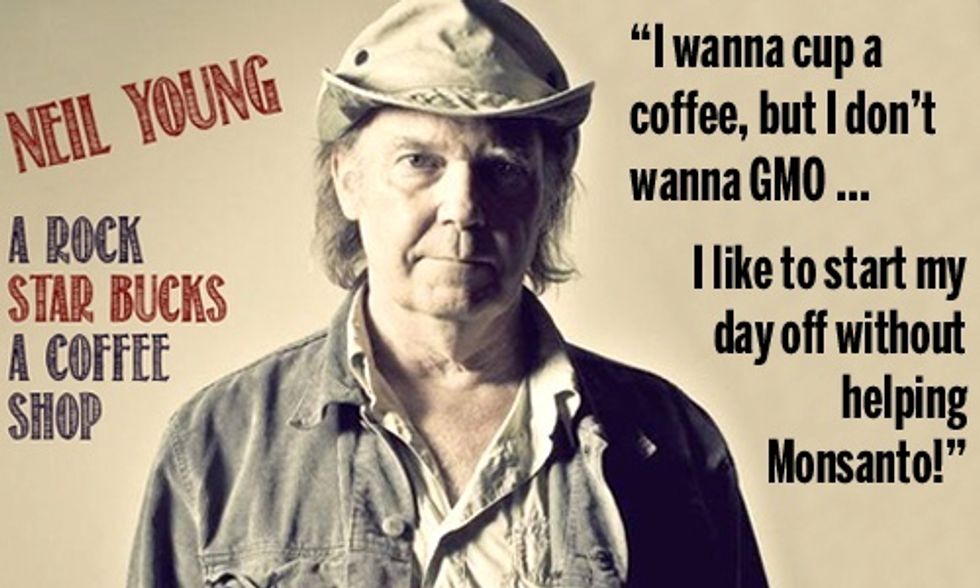 Neil Young Blasts Starbucks for Supporting Monsanto and GMOs in Rock Anthem