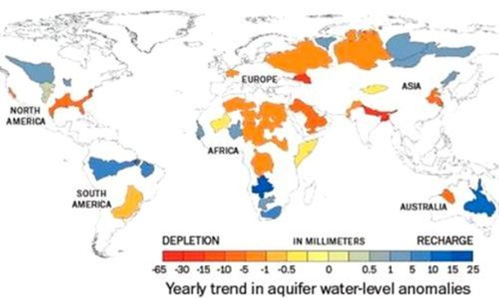 NASA: More Than One-Third of Earth's Largest Aquifers Are Being Rapidly Depleted