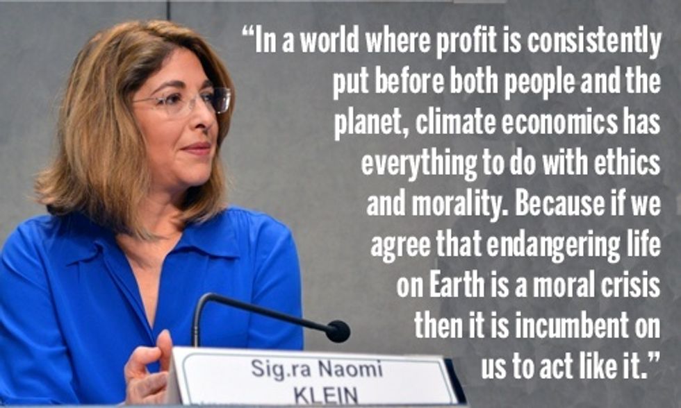 Naomi Klein: People and Planet First
