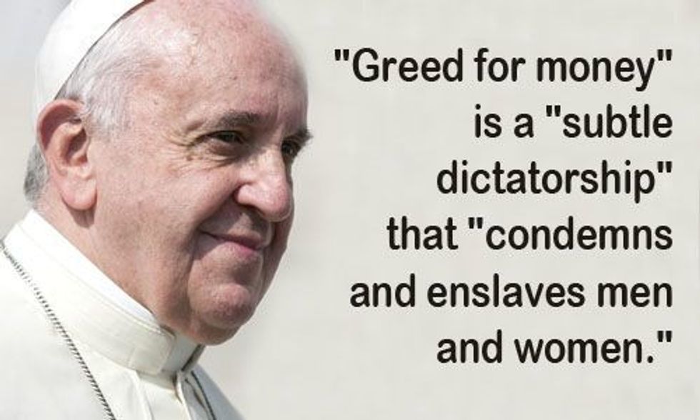 Pope Francis Tells World Youth to Rise Up Against Global Capitalism