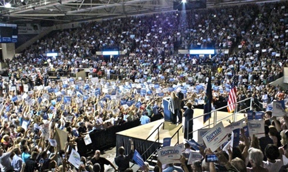 Bernie Sanders Draws Biggest Turnout for Maine Democratic Rally in 25 Years