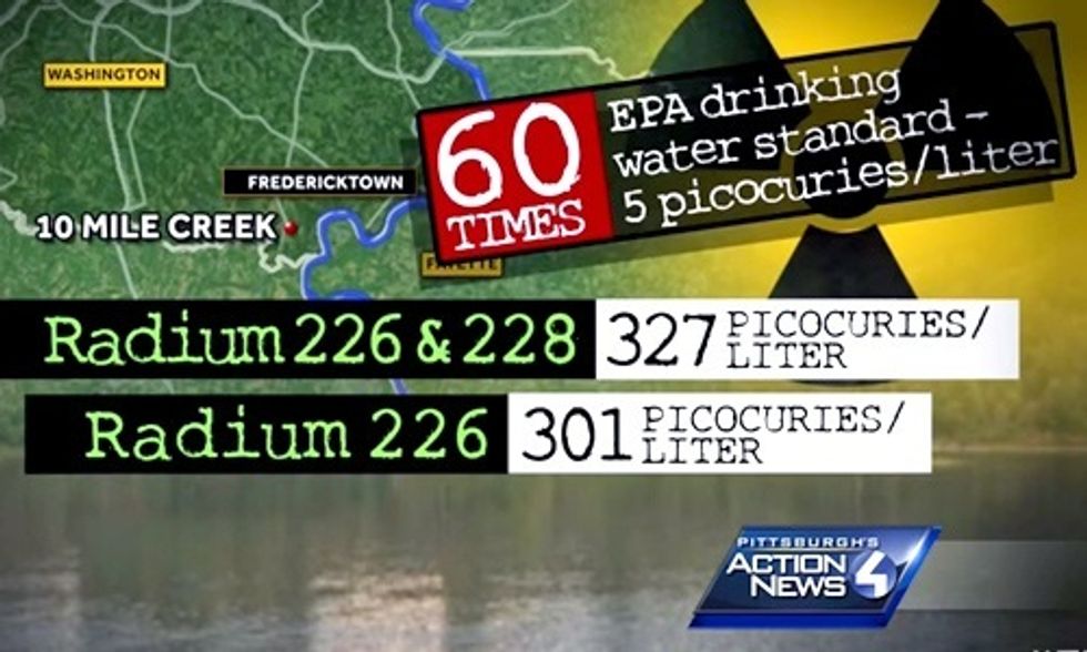 High Levels of Radium Found in PA Stream Near Drinking Water Supply
