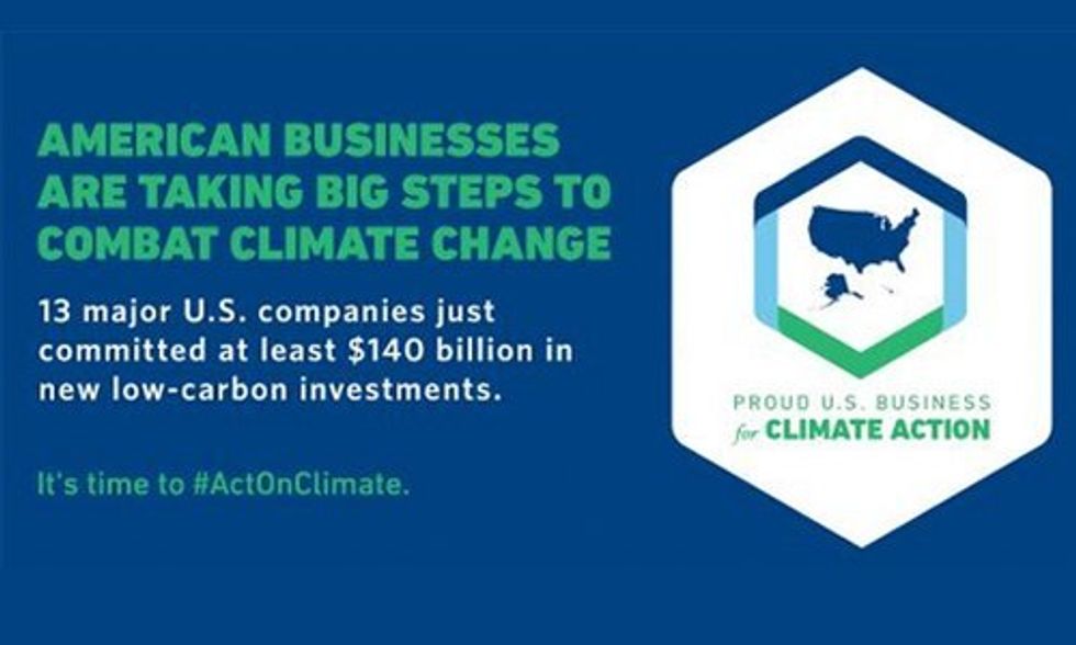 13 Top U.S. Companies Pledge $140 Billion to Slash Carbon Emissions