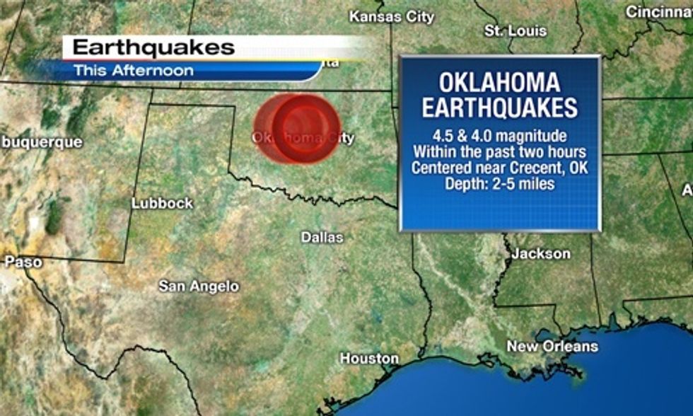 40 Earthquakes Hit Frack-Happy Oklahoma in Last 7 Days