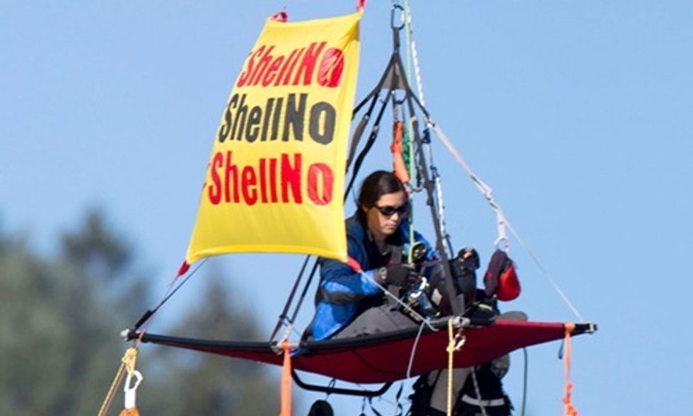 4 Videos Explain Why 13 People Would Hang From a Bridge to Say 'No Arctic Drilling'