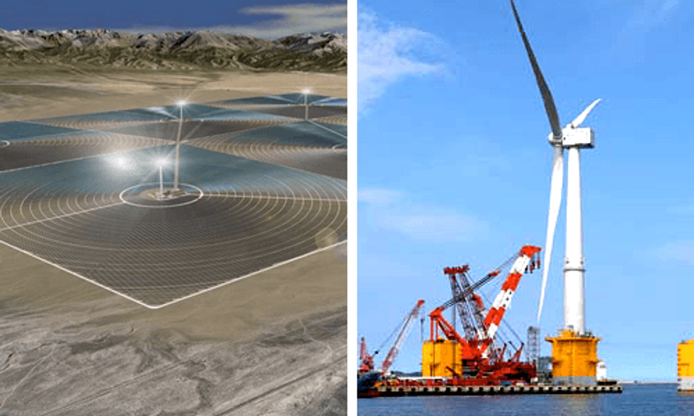 World's Largest Solar Project and Floating Wind Turbine Signal Global Shift to Renewable Energy
