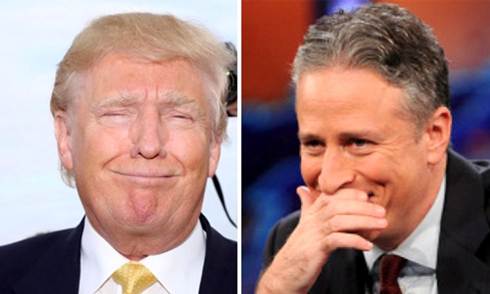 Trump's Website Hacked to Write a Thank You Note to Jon Stewart