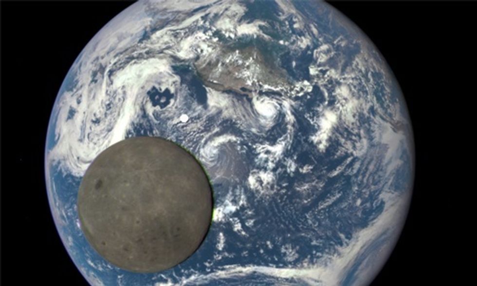 NASA Captures 'EPIC' Image of the Dark Side of the Moon