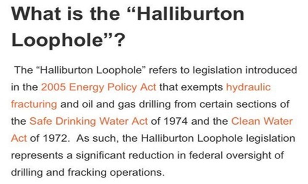 10 Years Later: Fracking and the Halliburton Loophole