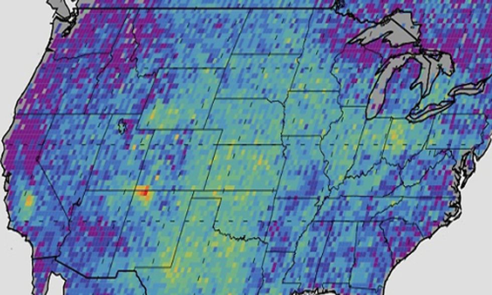 Massive Methane Hot Spot Detected by Satellite