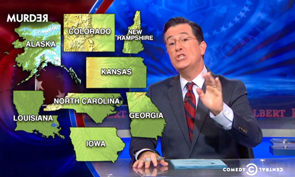 Watch Colbert's 'Mid-Portant' Election Roundup