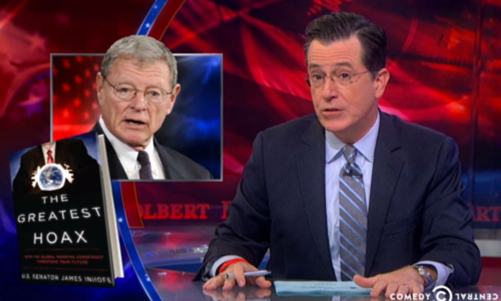 Watch Colbert Shame GOP Climate Deniers: 'I am Not a Scientist'