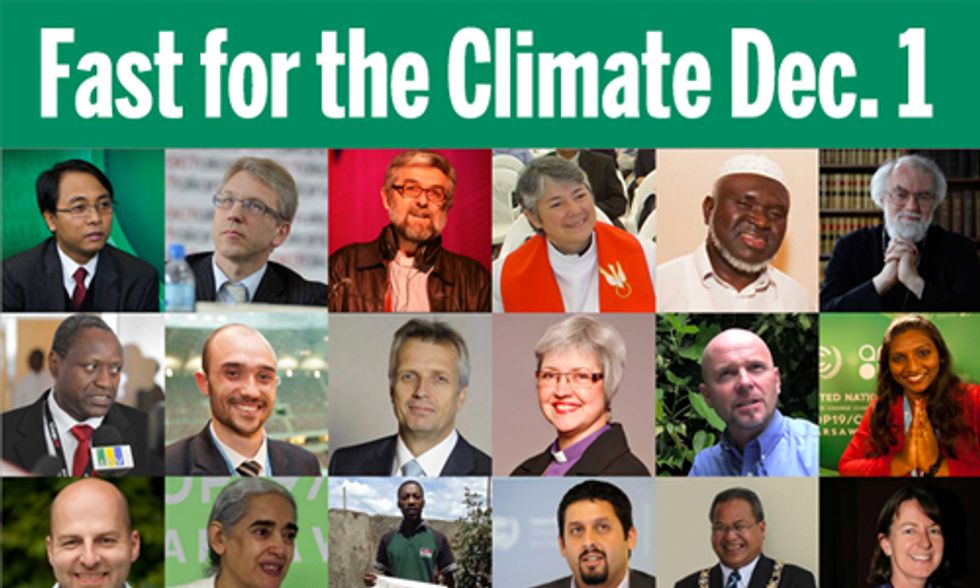 Pledge to Fast for Climate Action Dec. 1