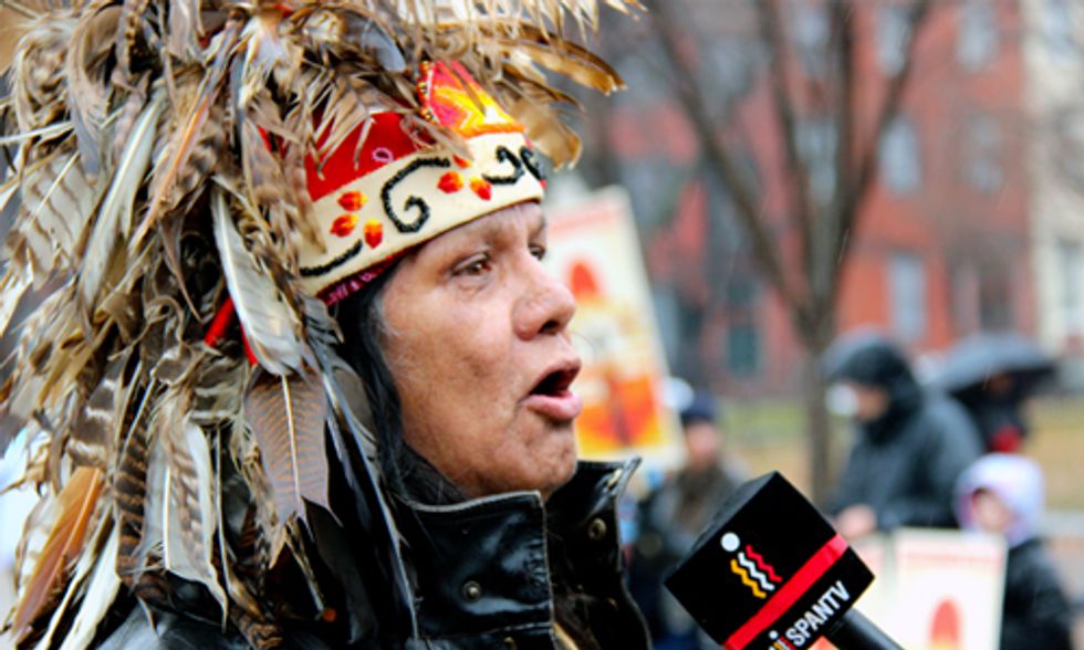 Native Voices Say No to Keystone XL Pipeline at DC Rally