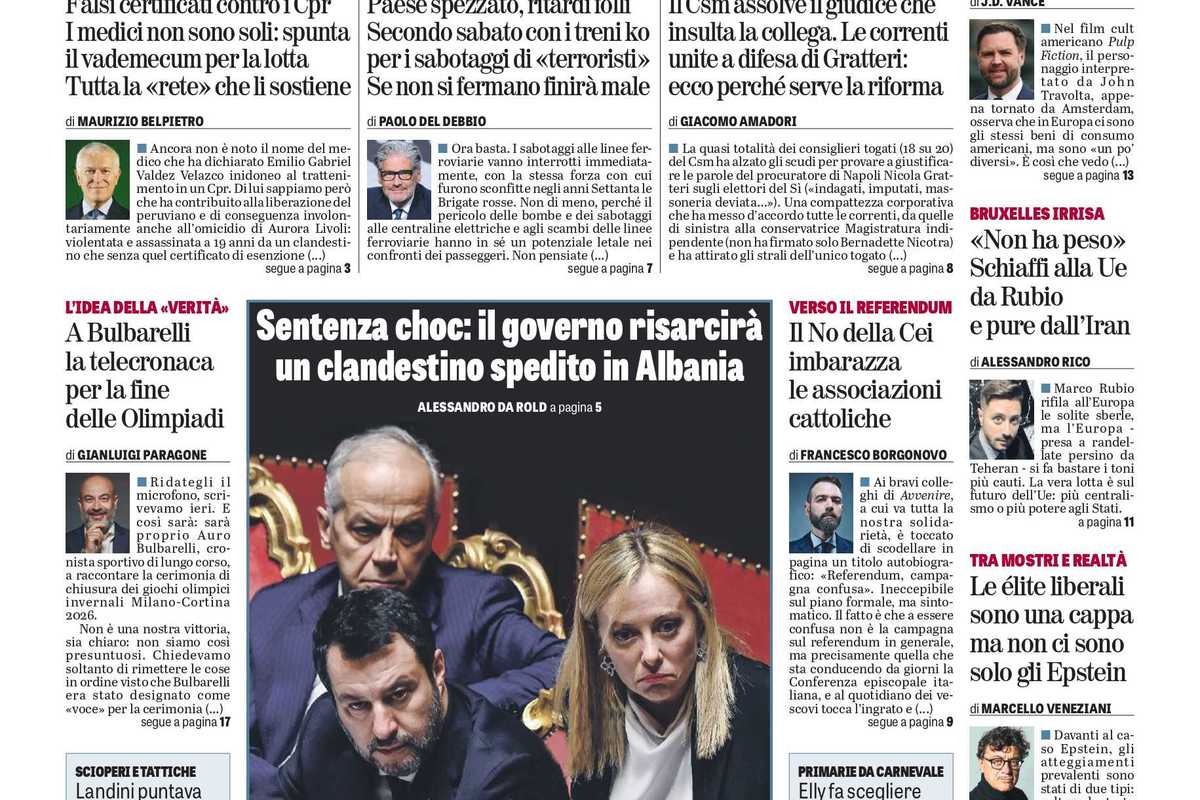 Oggi in edicola