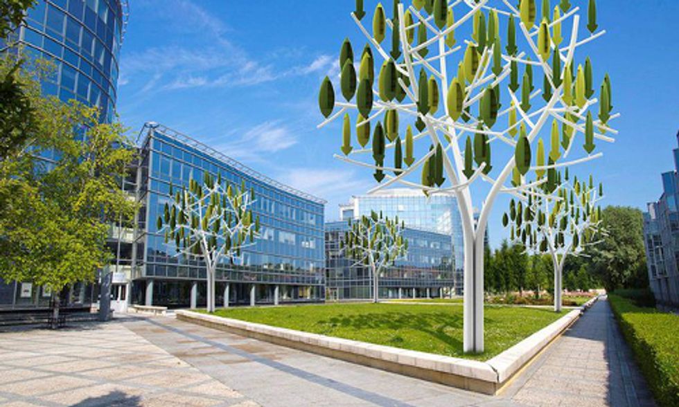 Wind Turbine Trees Generate Renewable Energy for Urban Settings
