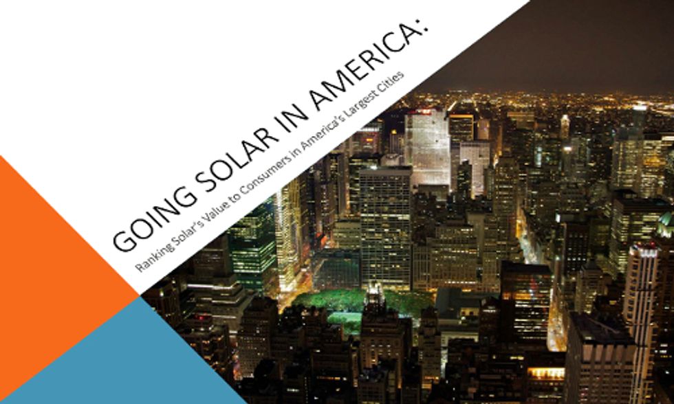 Solar Is Cheaper Than Electricity From the Grid in 42 of 50 Largest U.S. Cities