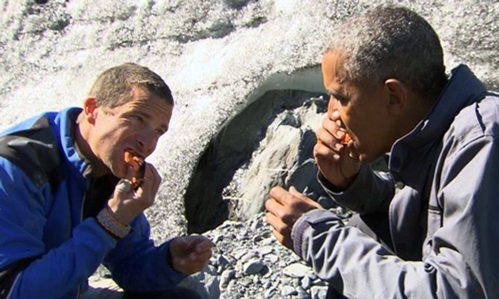 Obama Runs Wild With Bear Grylls to Call for Climate Action