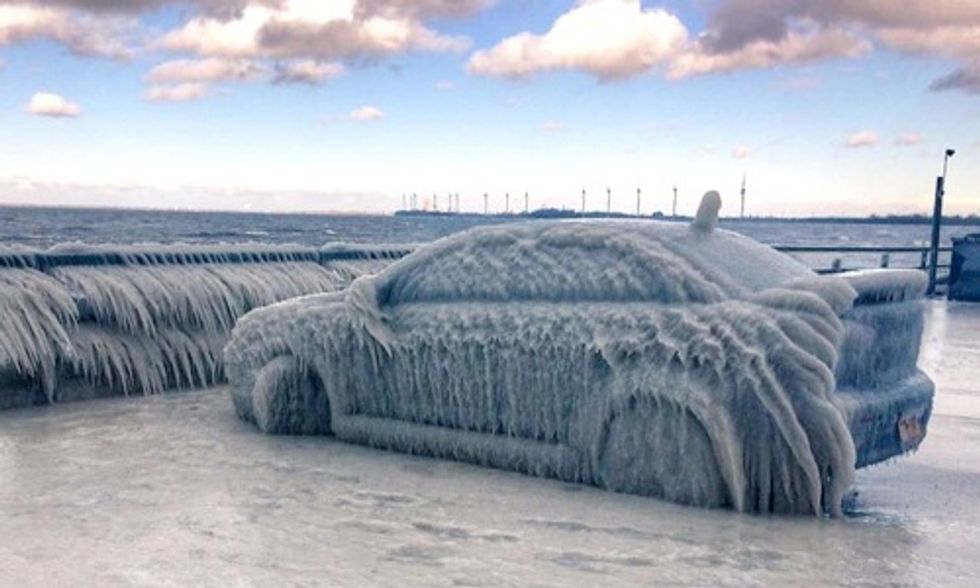 Note To Self Don T Park Car Next To Lake Erie When It S Freezing Out Ecowatch