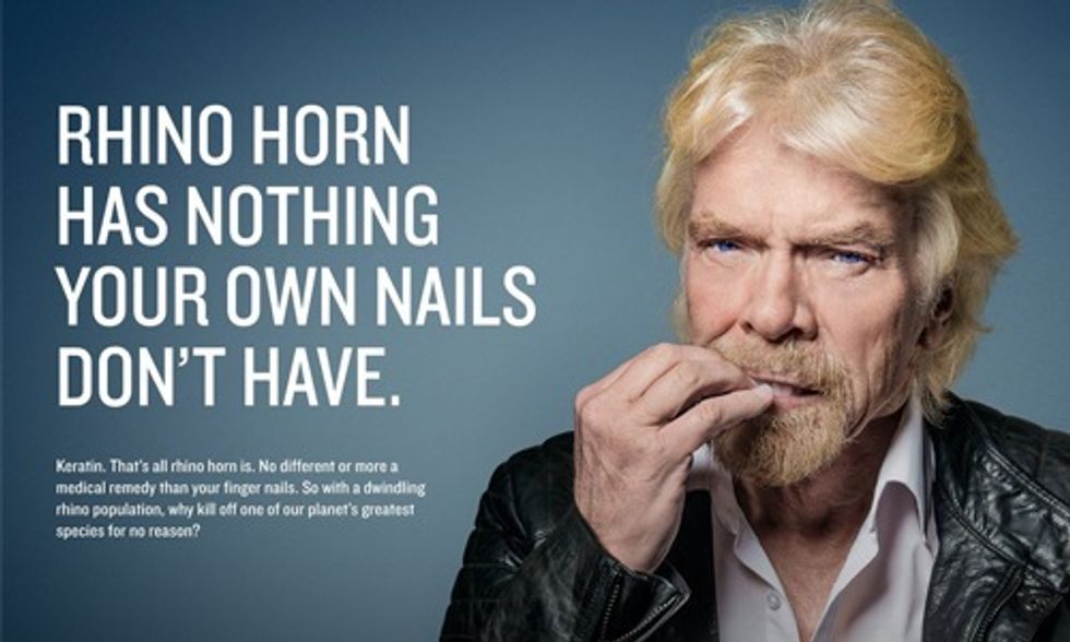 Richard Branson Speaks Out Against Rhino Horn Trade