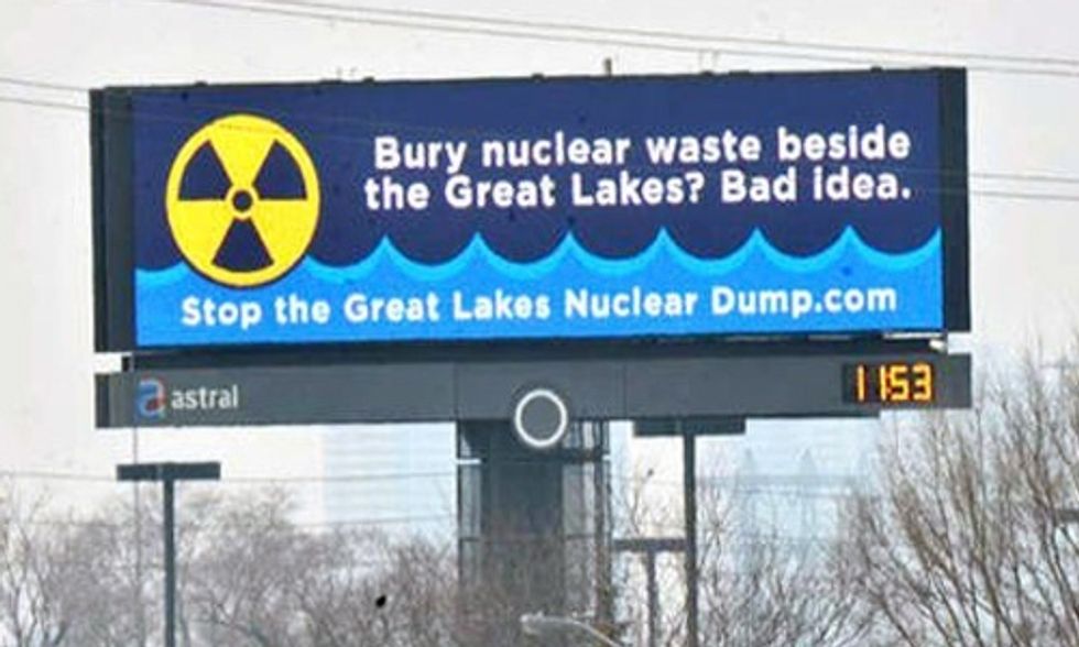 The Great Lakes and a High-Level Radioactive Nuke Waste Dump Don't Mix