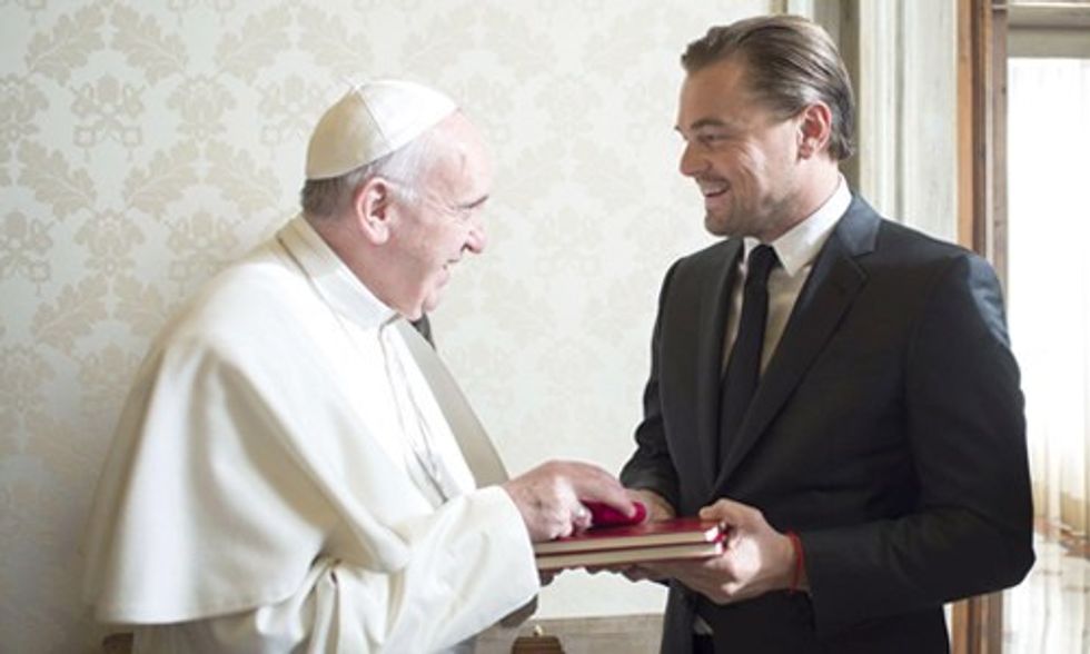 Leonardo DiCaprio Meets With Pope Francis to Discuss Need for Immediate Action on Climate Change