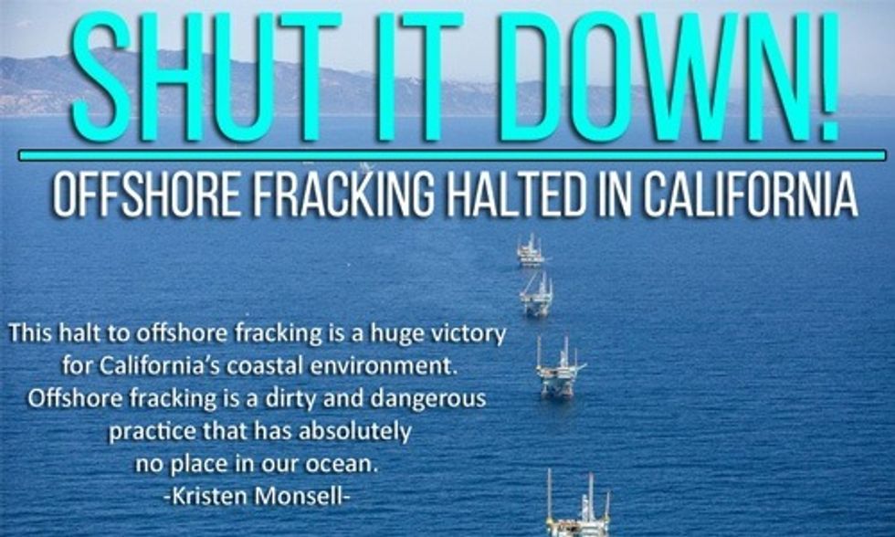 Huge Victory for Environmentalists: Offshore Fracking Moratorium Now in Effect Off California's Coast