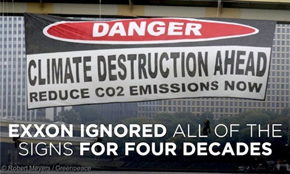 Could Lawsuit Against Exxon Finally Force the Fossil Fuel Industry to Pay for Its Lies About Climate Change?