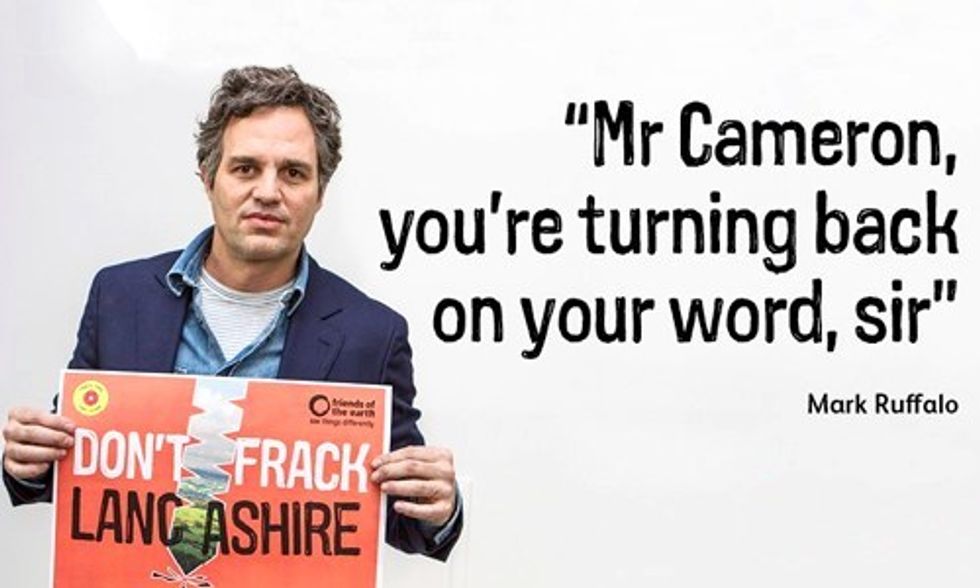 Mark Ruffalo to David Cameron: Fracking Push Is 'Enormous Mistake'