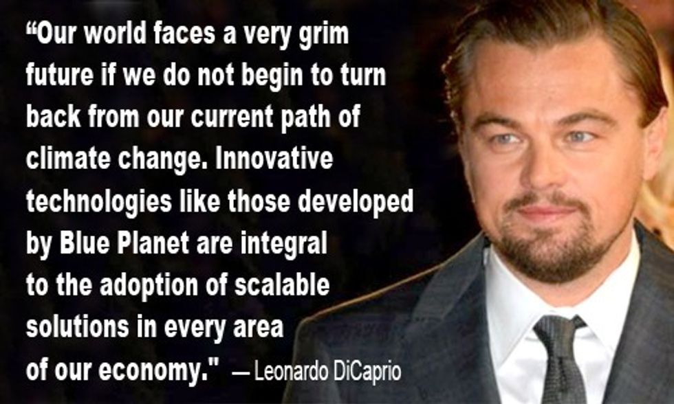Leonardo DiCaprio Joins Carbon Capture Technology Company to 'Bring About a More Sustainable Future for Our Planet'