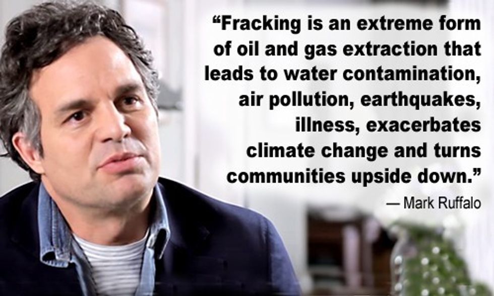 Mark Ruffalo: There's No Fracking That Can Be Done Safely