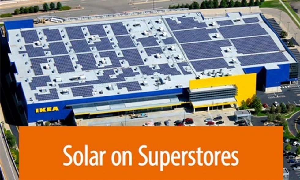 Roofs of Big Box Stores Key to Shifting America to a 100% Renewable Energy Future