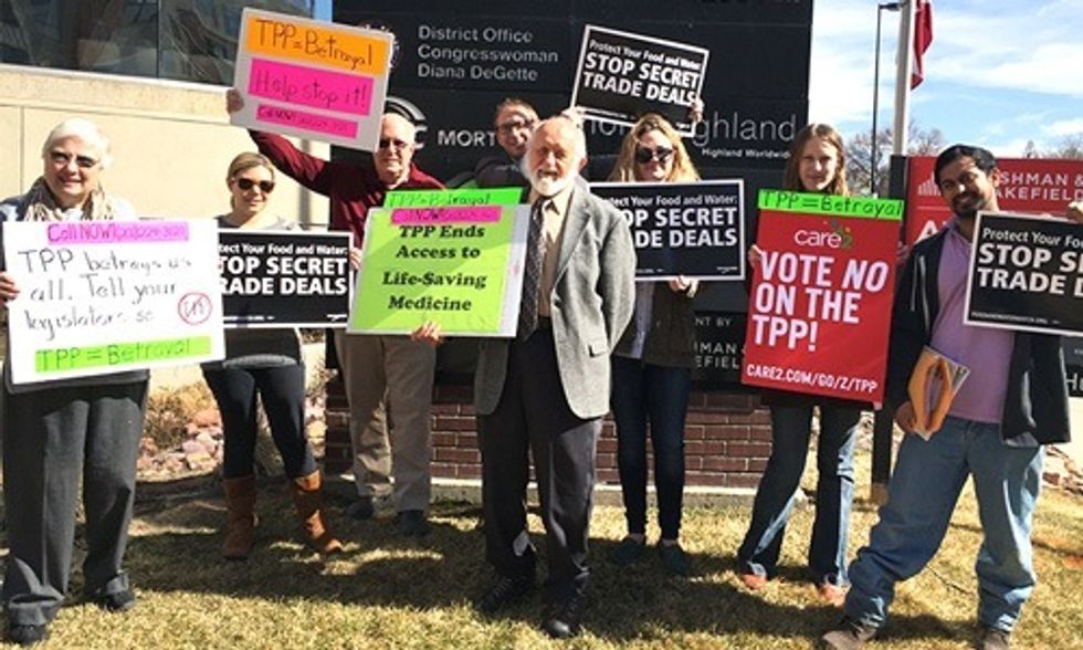 1,000 Coloradans: 'Rejecting the TPP Is Most important Thing Congress Can Do'