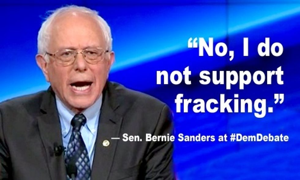 Clinton and Sanders Clash Over Fracking at Flint Debate