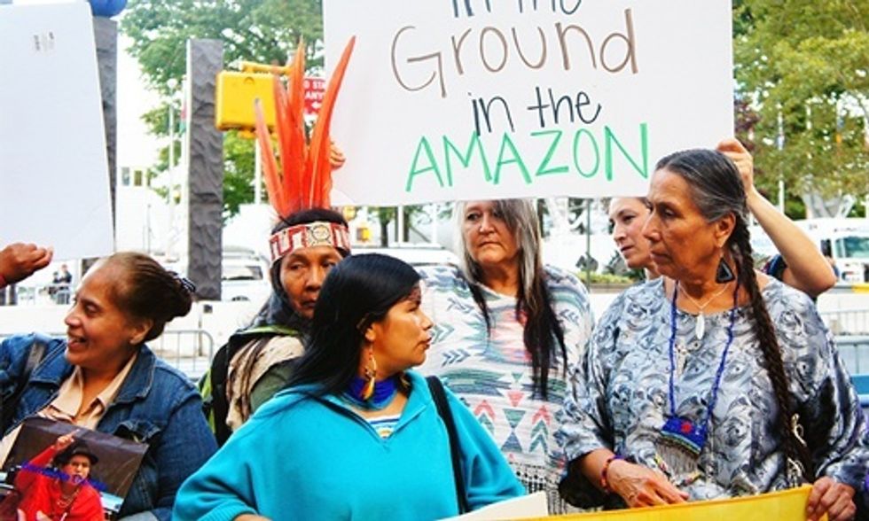 Women of the Amazon Defend Their Homeland Against New Oil Contract on International Women's Day
