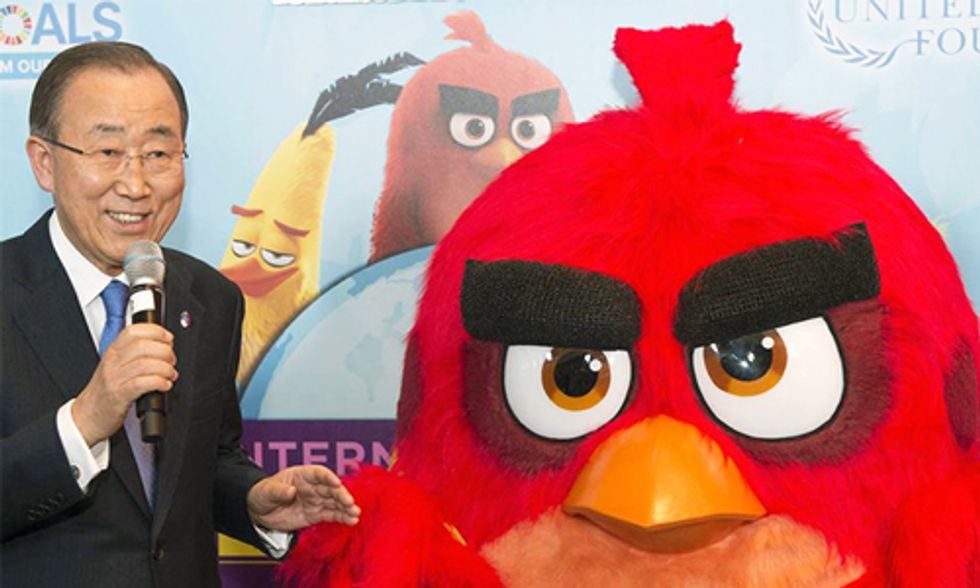 Red From 'Angry Birds' Tackles Climate Change