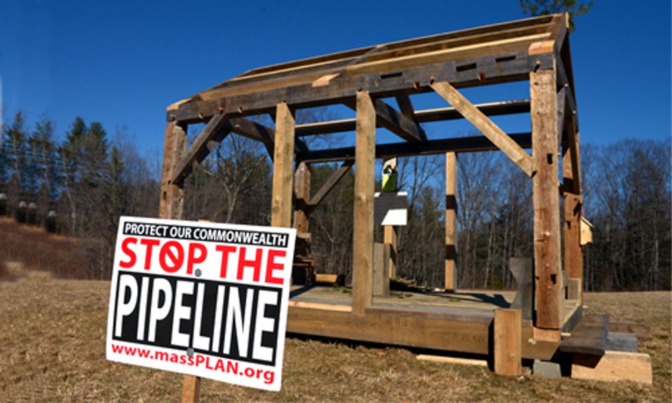 Community Builds Walden Pond Cabin in Thoreau-Inspired Fracking Pipeline Protest