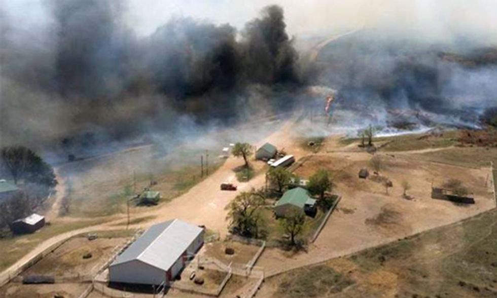 Largest Wildfire in Kansas History Continues to Burn