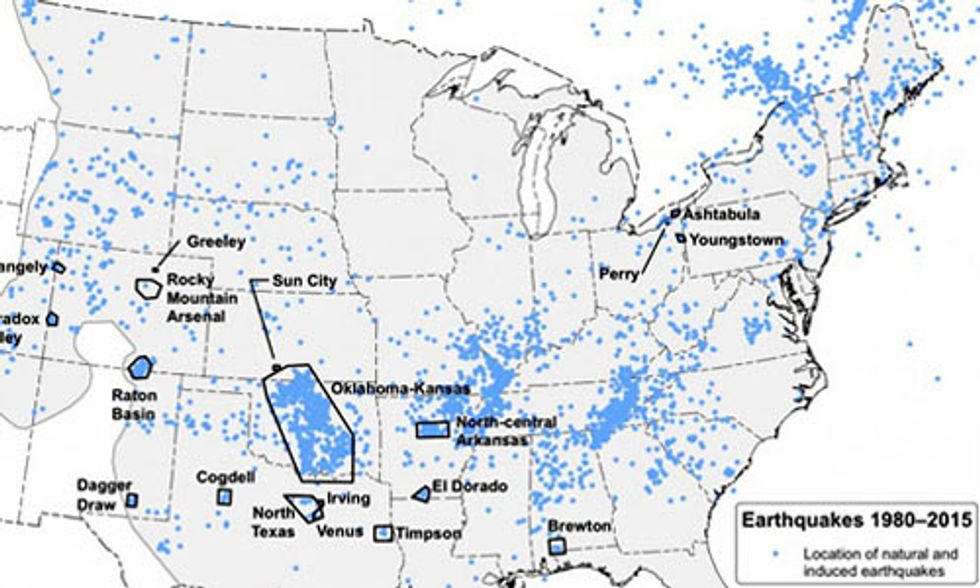 Induced Earthquakes Increase Chances of Damaging Shaking, Wastewater Disposal From Fracking Primary Cause