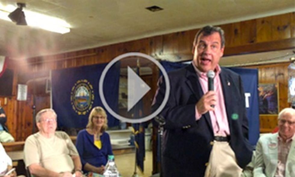 Watch Chris Christie Angrily Refute His Climate Denial