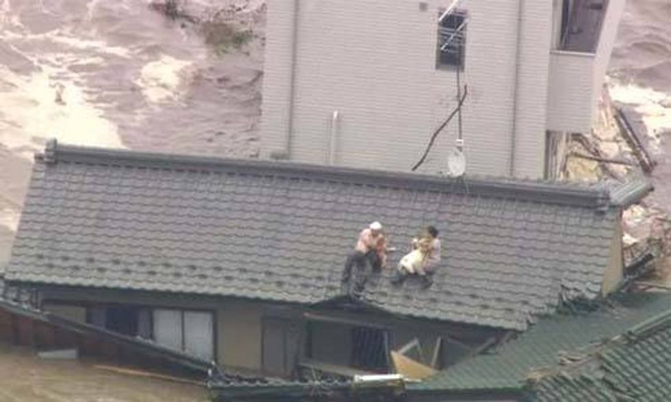 Japan Hit by Massive Floods as 100,000+ Flee Homes After "Unprecedented' Rainfall