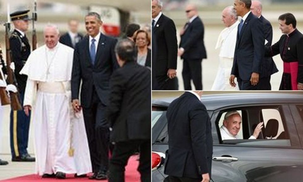 Bill McKibben: Pope's Arrival Brings Minor Miracles on the Climate Front