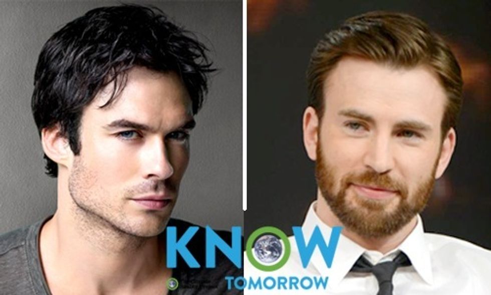 Ian Somerhalder and Chris Evans Ask You to Join KNOW TOMORROW