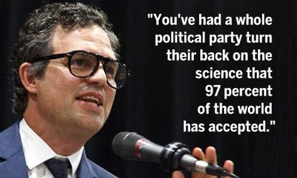 Mark Ruffalo: Entire GOP Has 'Turned Their Back on Science'