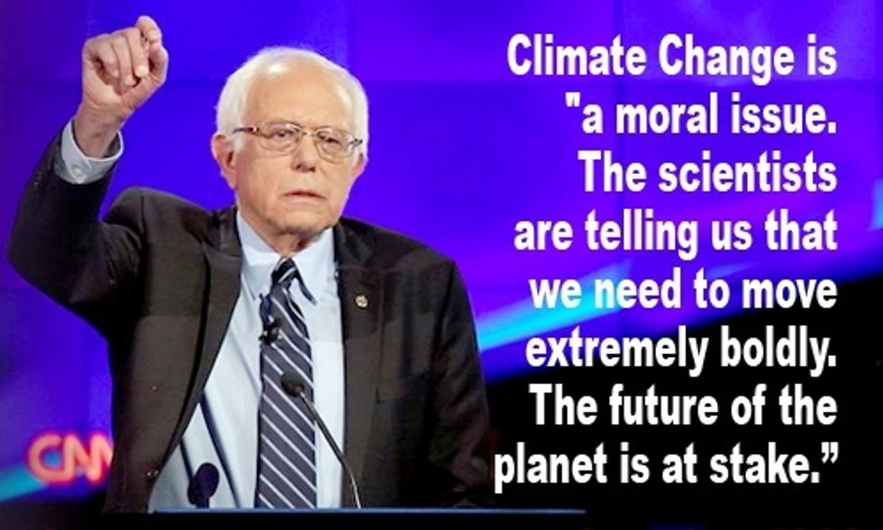 Democrats Compete Over Strong Stance on Climate Action at #DemDebate