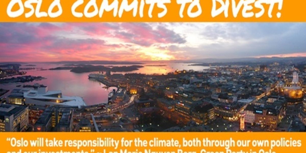 Oslo Becomes First Capital City In The World To Divest From Fossil Fuels Ecowatch