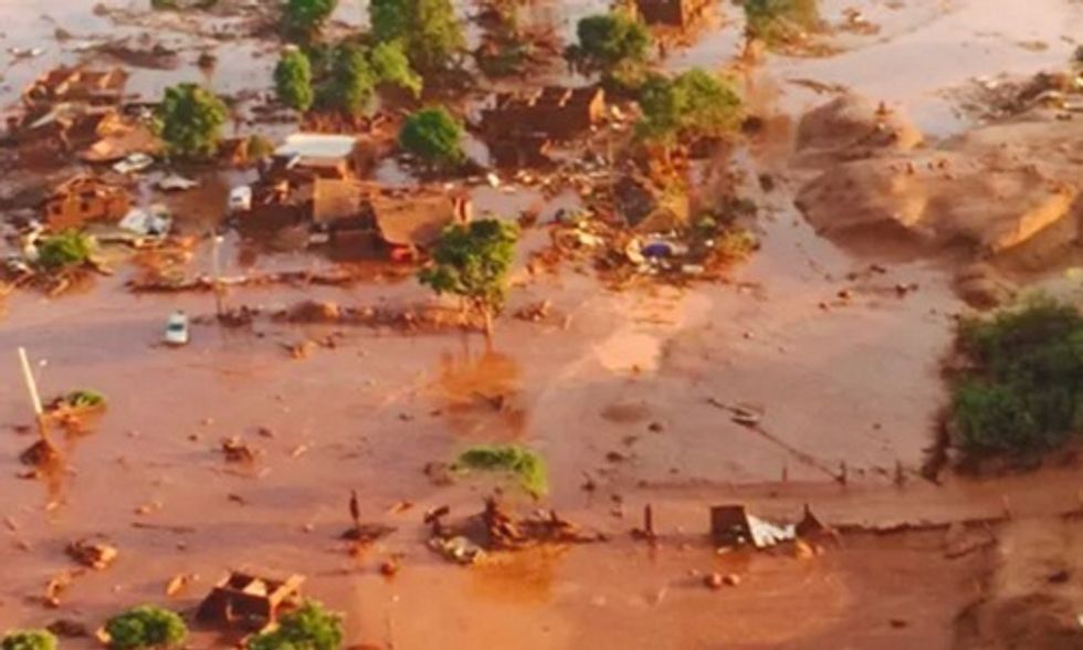 Two Dams Collapse at Brazilian Mine, Village Engulfed in 'Thick, Red Toxic Mud'