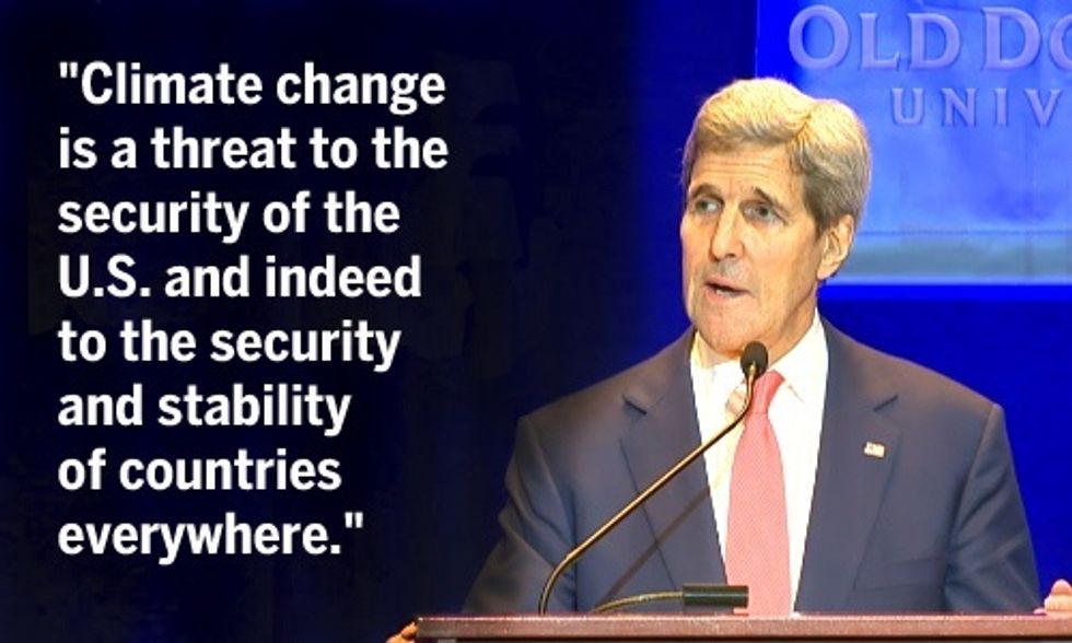 John Kerry: 'Climate Change Is Not Just About Bambi,' It Threatens All of Humanity